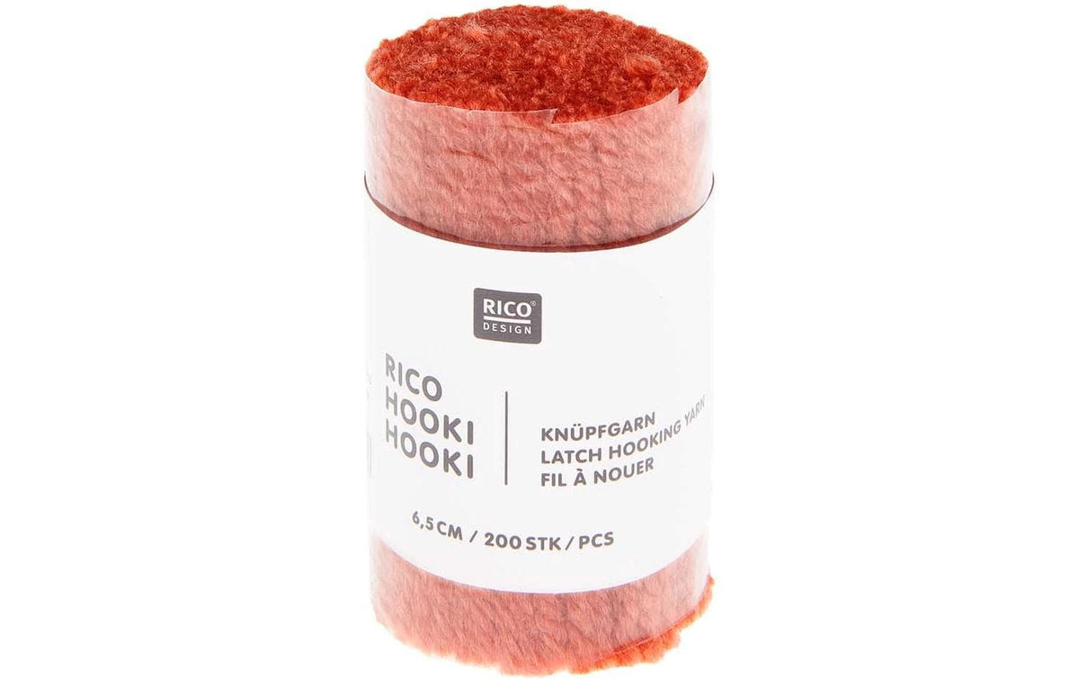 Rico Hooki Hooki Knüpfgarn, lachsrot