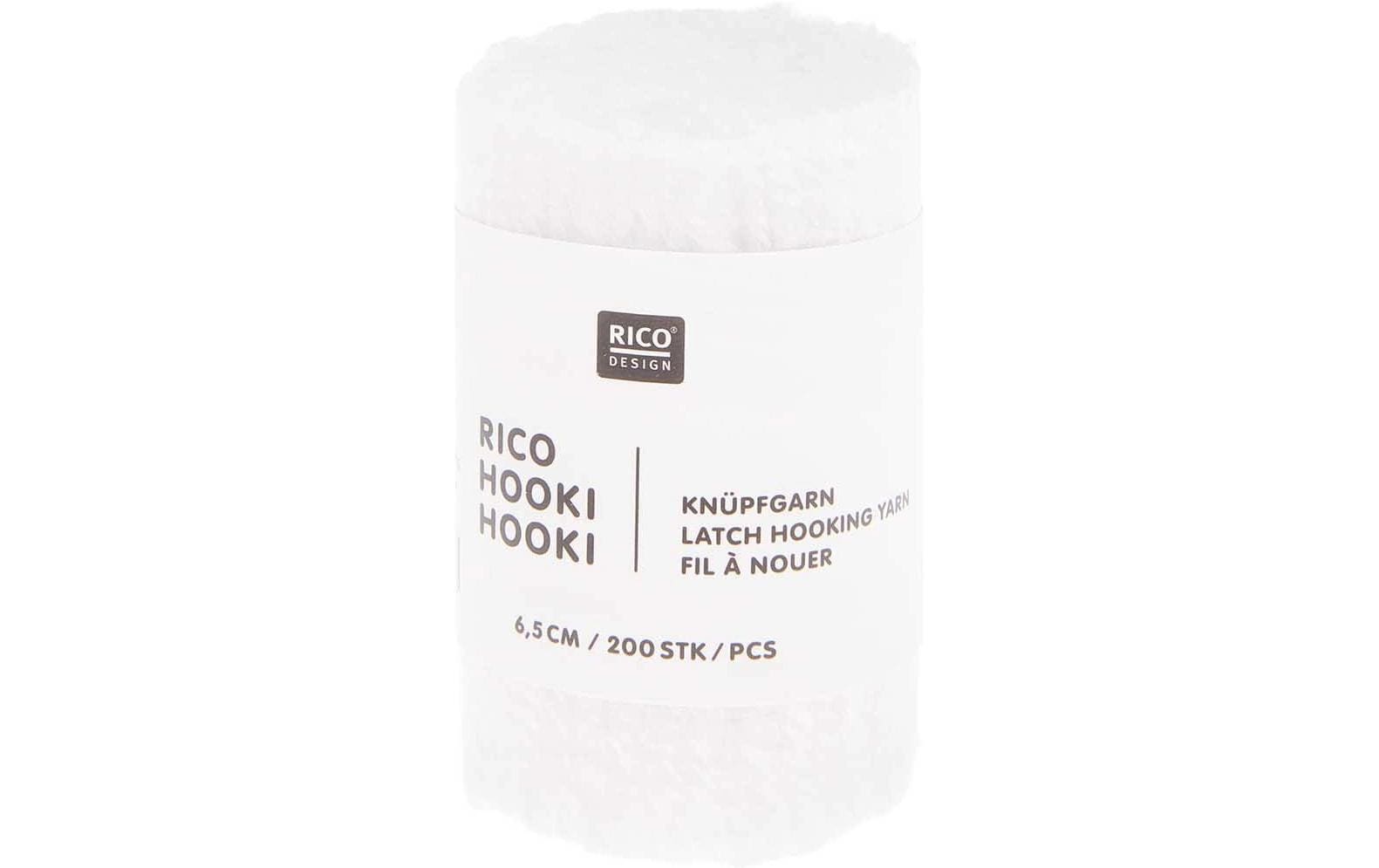 Rico Hooki Hooki Knüpfgarn, weiss