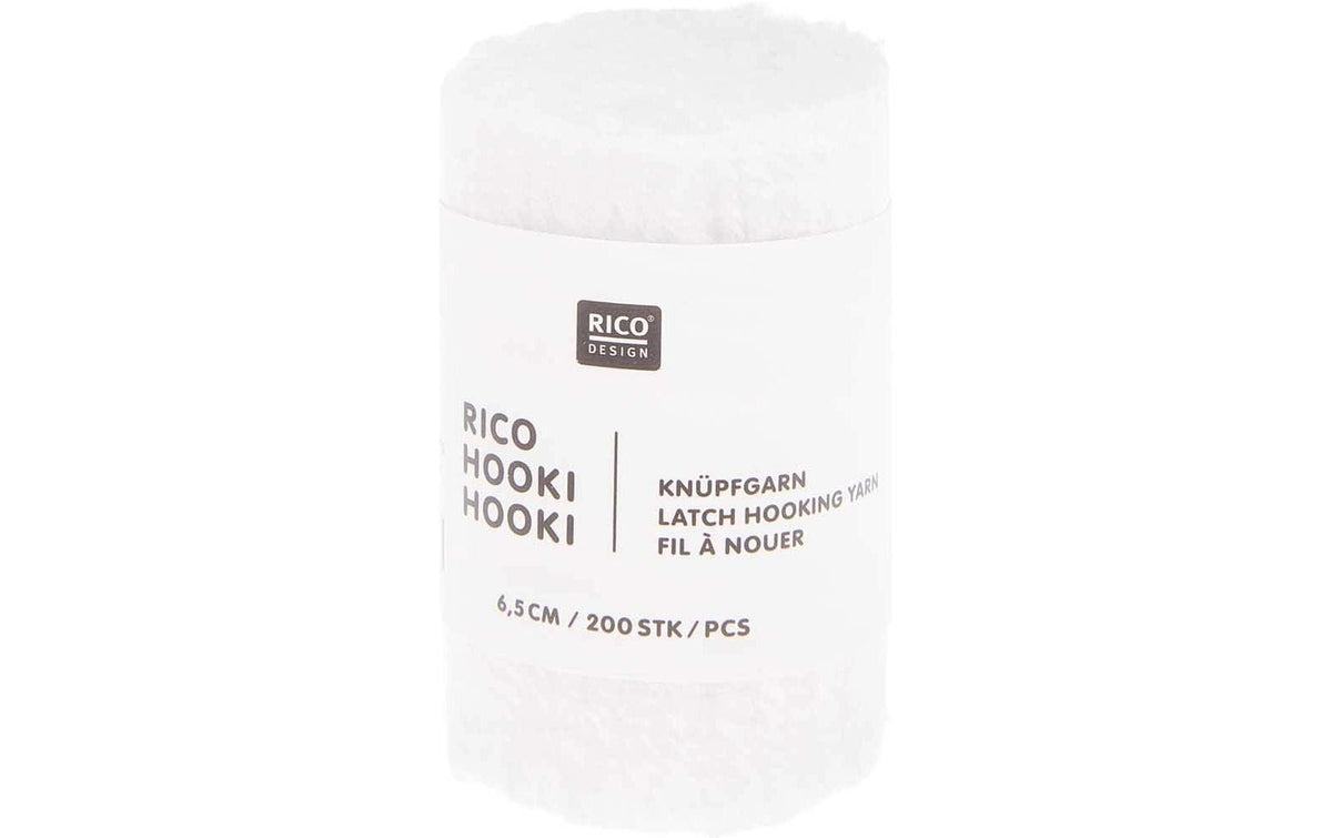 Rico Hooki Hooki Knüpfgarn, weiss