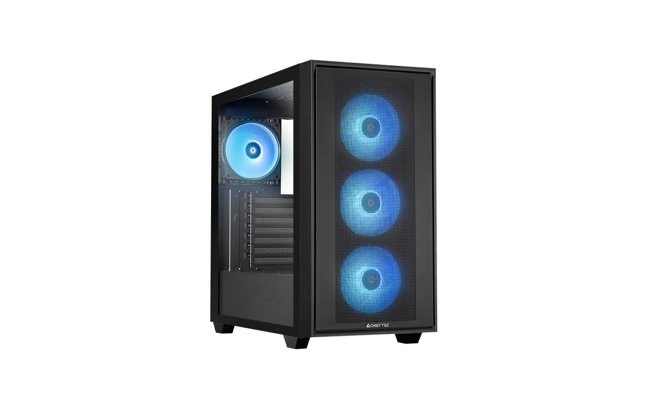 Chieftec Midi Tower GS-03B-OP, Schwarz o.NT