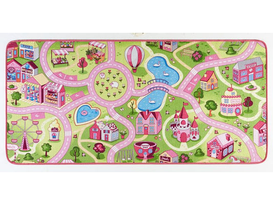 Hanse Home | Kinderteppich Sweettown | 100% Polyamid, 140x200 cm, Pink