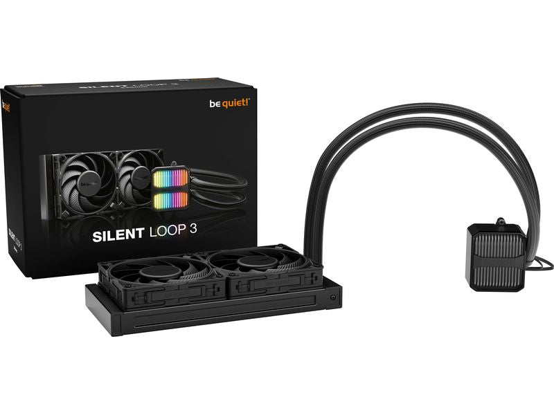 be quiet! | Wasserkühler be quiet! silent Loop 3 240mm | kompatibel zu Intel/AMD, 2x 120mm Radiator