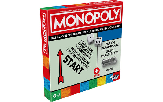 Hasbro | Monopoly Classic Refresh Schweizer Edition | 2-6 Spieler, ab 8 Jahren, D/F/I