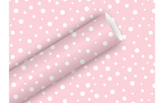 Braun + Company | B+C Geschenkpapier 2mx70cm | Polka Dots zartrosa
