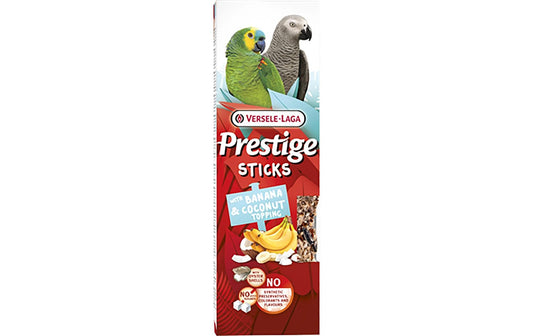 Versele Laga | Versele-Laga Prestige Sticks Banane&Kokos | 140g, für Papageien, 2 Stk.