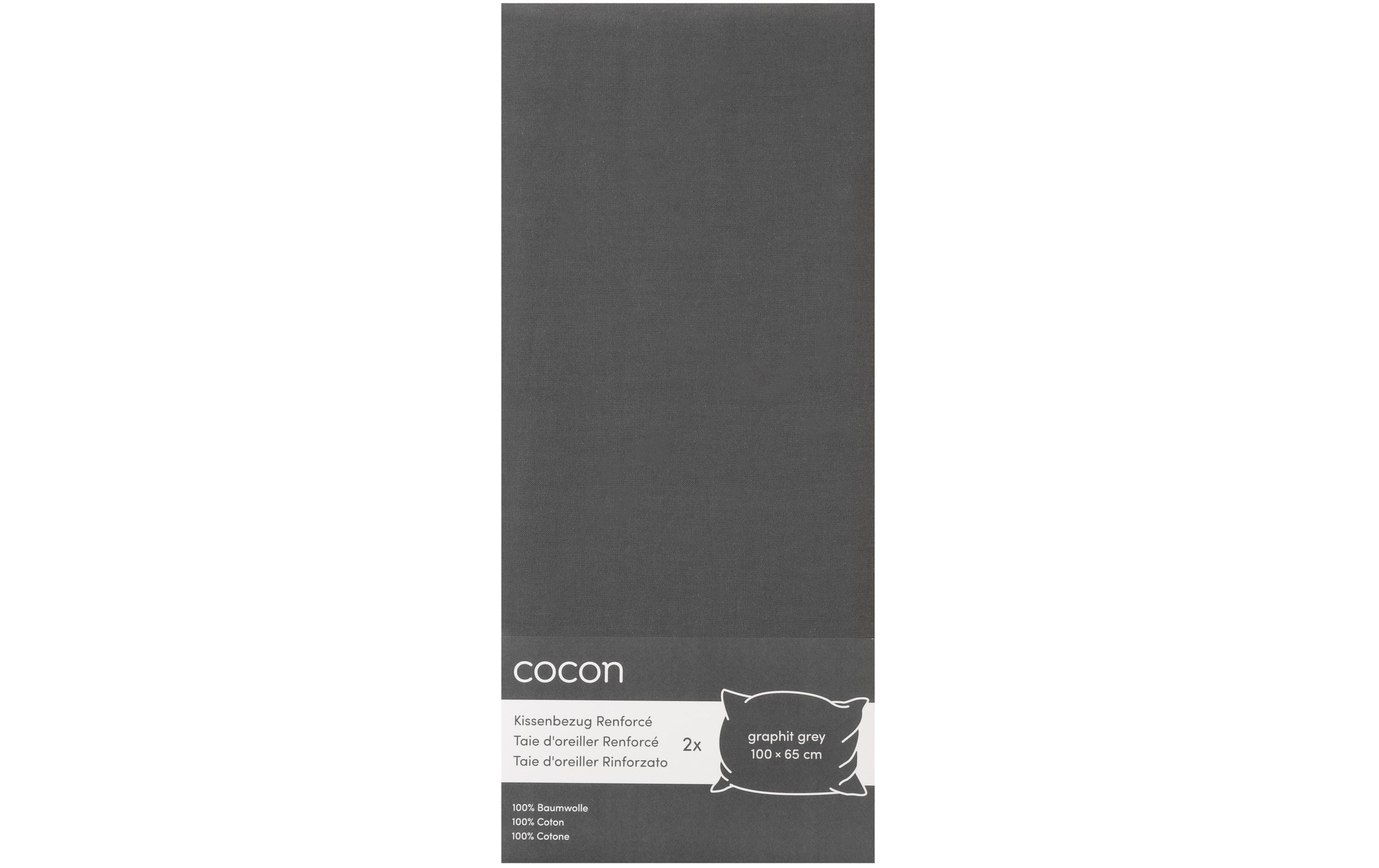 COCON, Kissenbezug Renforcé 100 x 65 cm, Gr