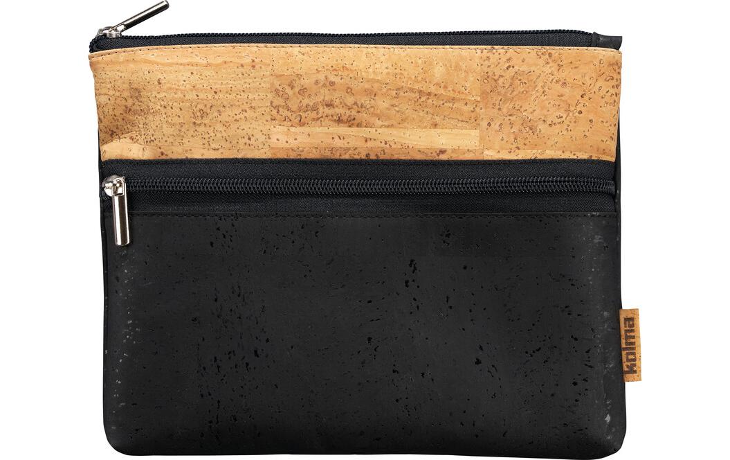 Kolma Tasche Naturkork A5  schwarz / braun