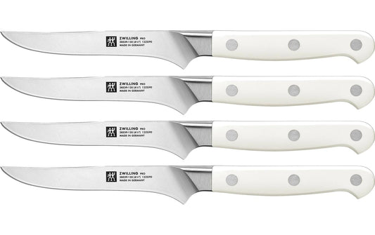 Zwilling 4tlg Pro le blanc Steakmesserset