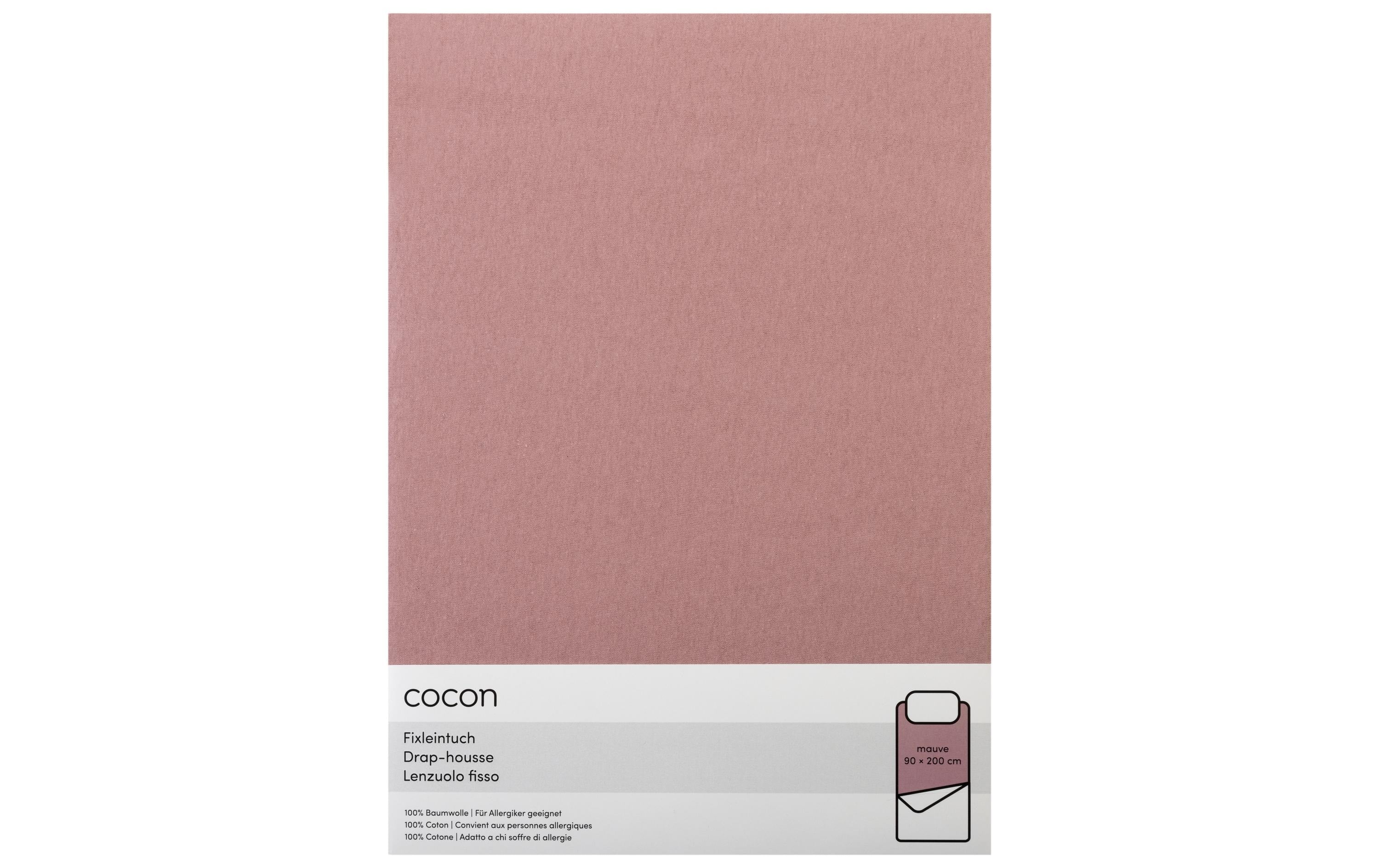COCON, Fixleintuch 90-100 x 200 cm, Mauve