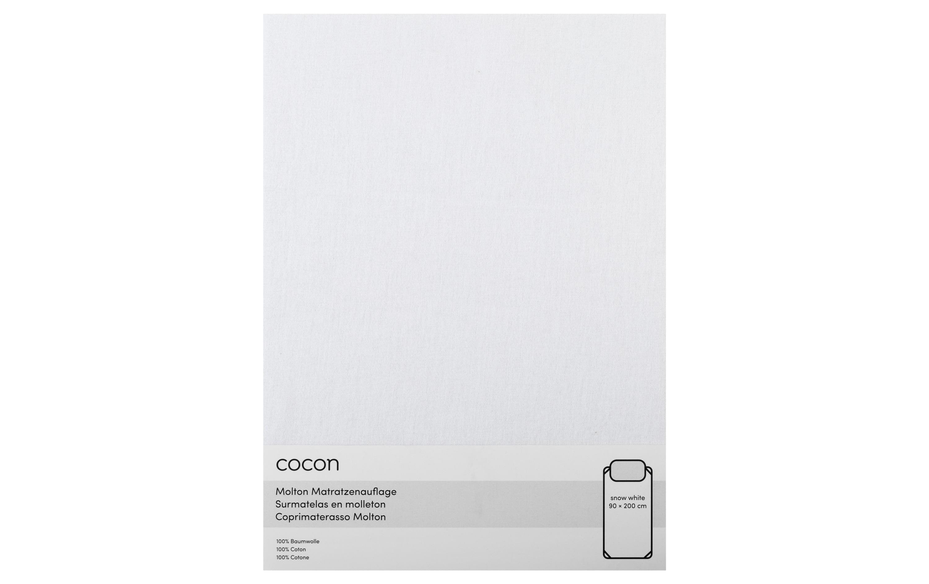 COCON Molton mit Gummiband, weiss