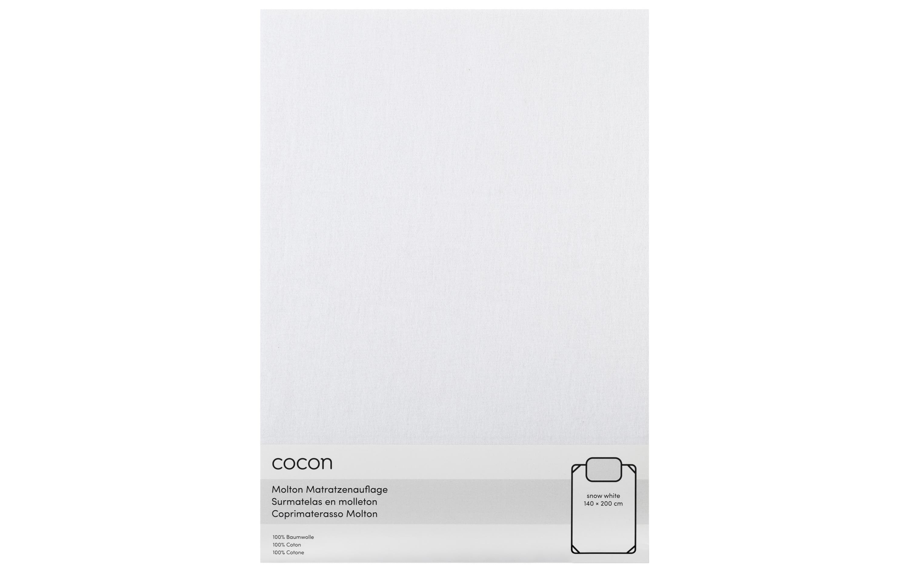 COCON Molton mit Gummiband, weiss