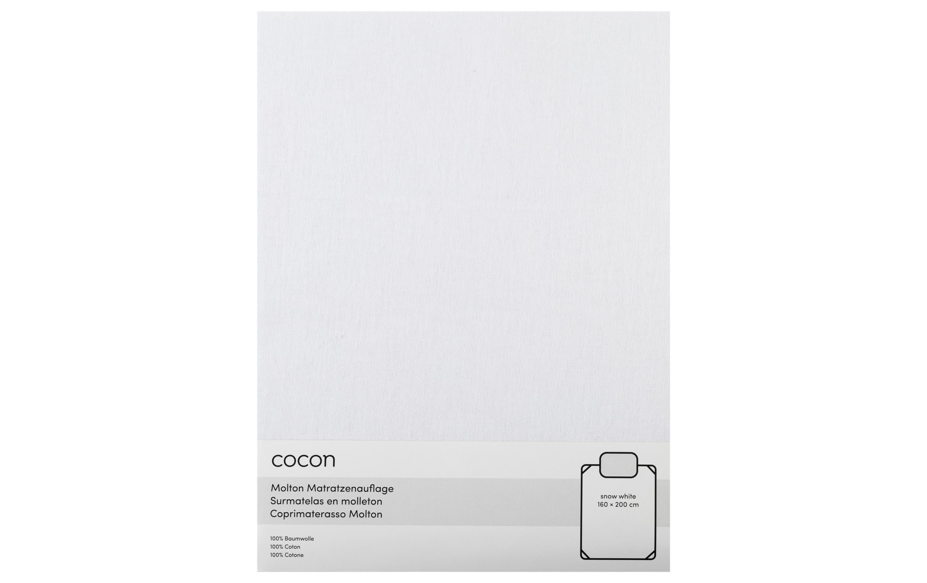 COCON Molton mit Gummiband, weiss