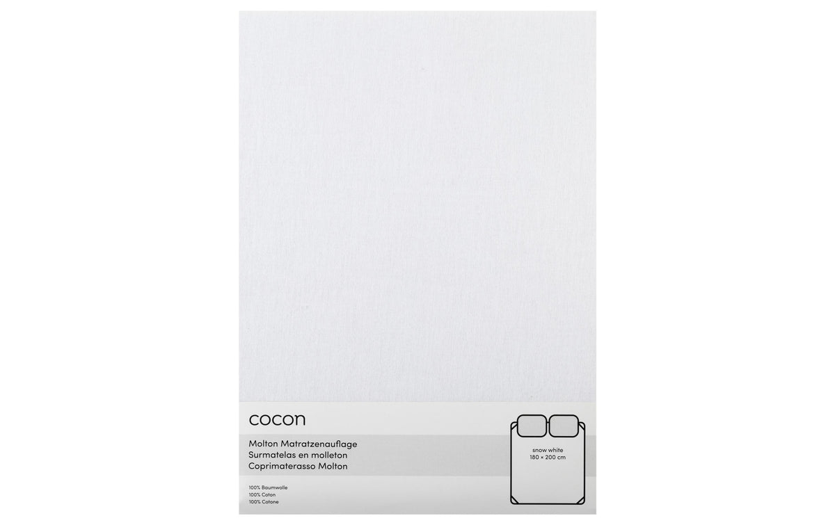 COCON Molton mit Gummiband, weiss
