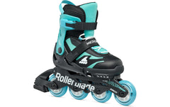 ROLLERBLADE | MICROBLADE | SCHWARZ/HELLBLAU, Grösse 33-36.5