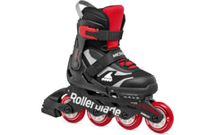 ROLLERBLADE | MICROBLADE | SCHWARZ/ROT, Grösse 28-32