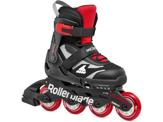ROLLERBLADE | MICROBLADE | SCHWARZ/ROT, Grösse 28-32