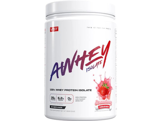 VAST | Pulver AWhey Isolate Dose: 900g | Strawberry Milkshake