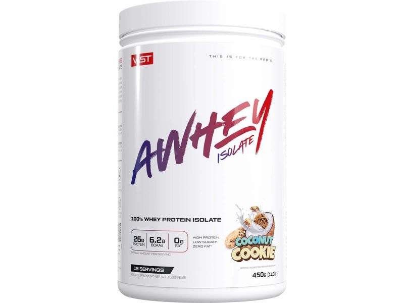 VAST | Pulver AWhey Isolate Dose: 450g | Coconut Cookie