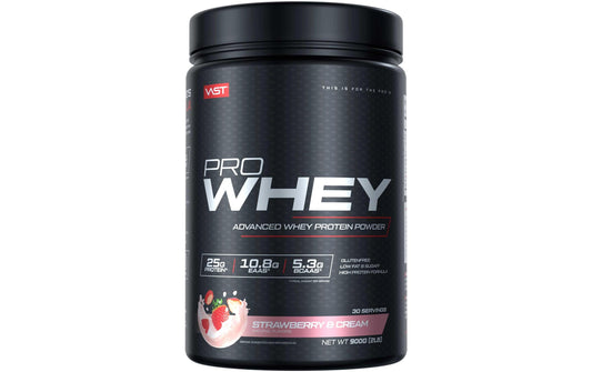 VAST | Pulver Pro Whey Dose: 900g | Strawberries and Cream