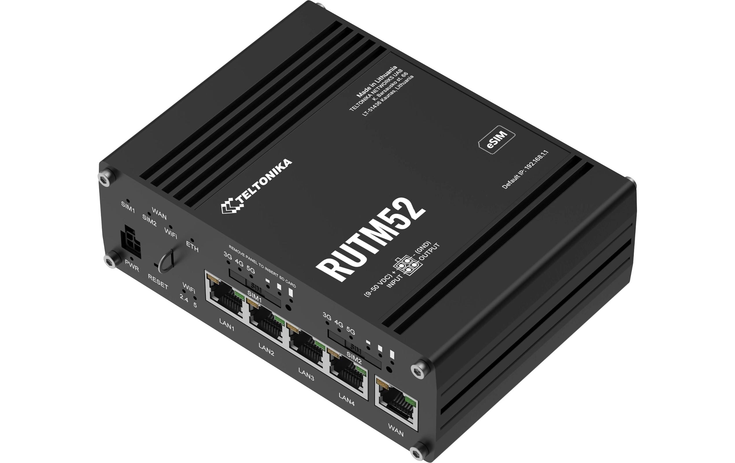 Teltonika 5G/LTE Industrierouter RUTM52