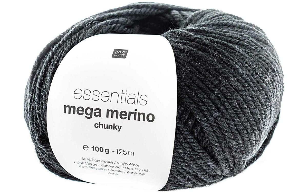 Rico Essentials Mega Wool chunky schwarz