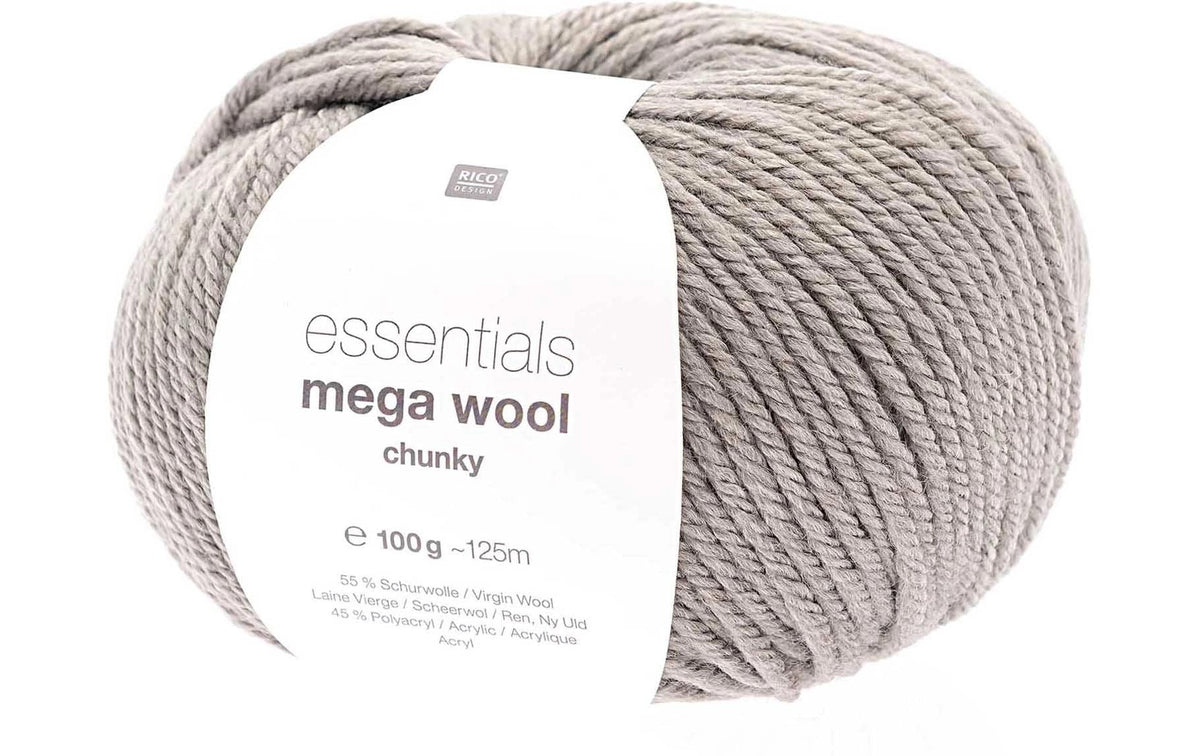 Rico Essentials Mega Wool chunky steingrau