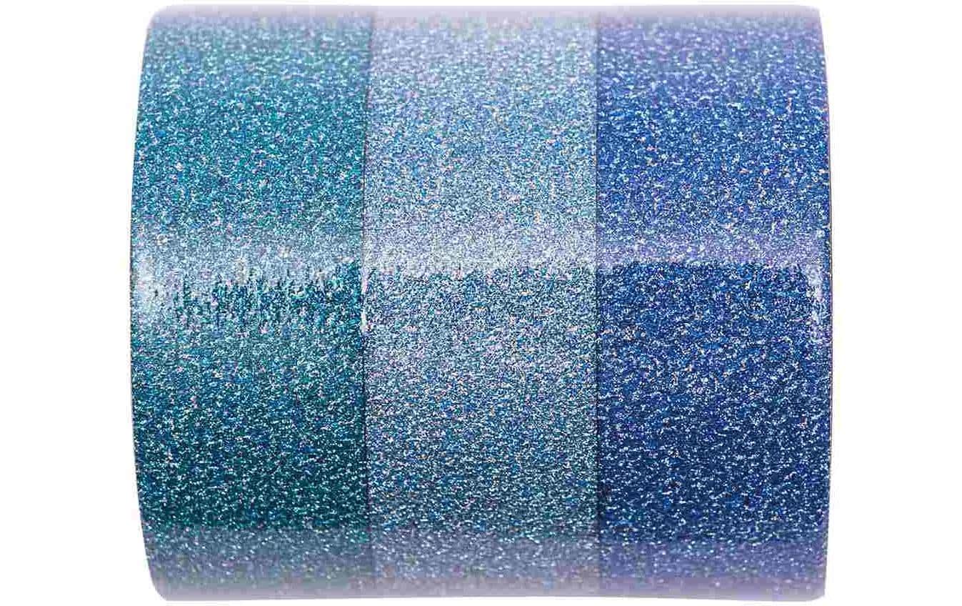 Rico Washi Tape Set Glitter, blau Mix