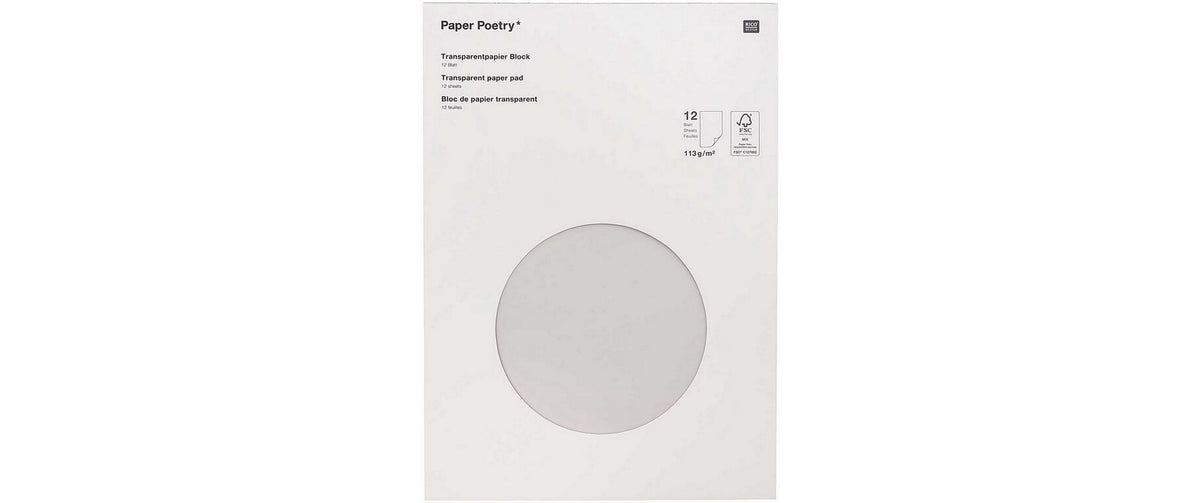Rico Transparent Papier, Block