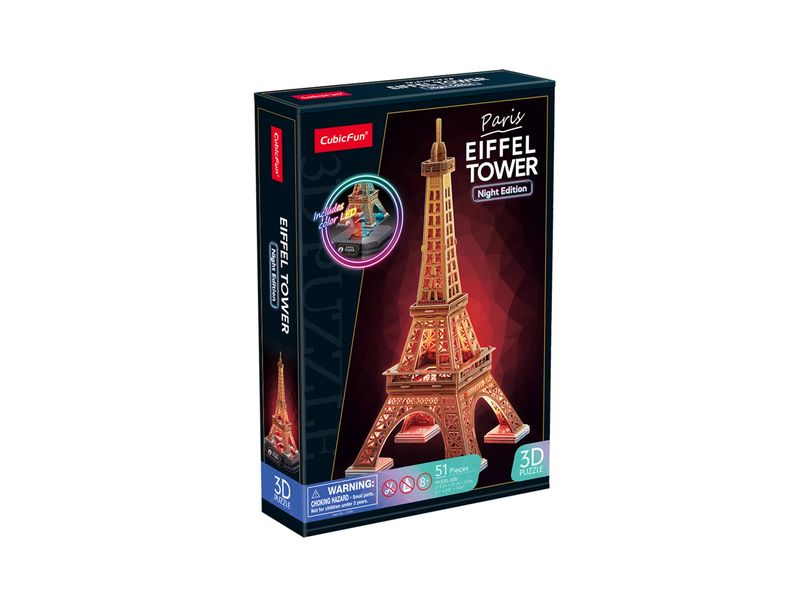 CubicFun | 3D Puzzle Eiffelturm LED 51 Teile