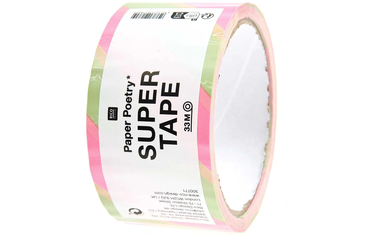 Rico Paketklebeband Pistazie / Neonpink