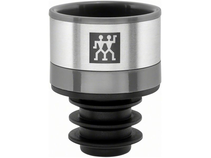 Zwilling | Vakuum Weinverschluss, grau | Edelstahl 3x3x4cm