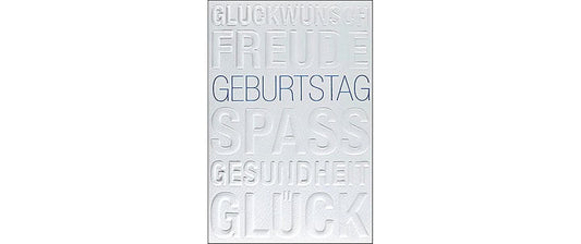 ABC Glückwunschkarte Geburtstag