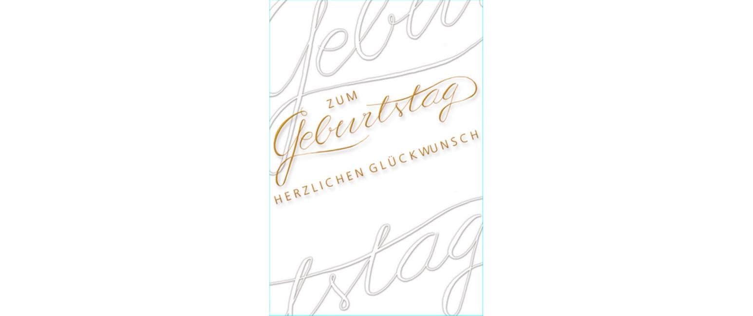 ABC Glückwunschkarte Geburtstag