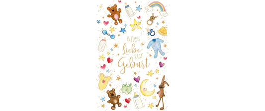ABC Glückwunschkarte Geburt