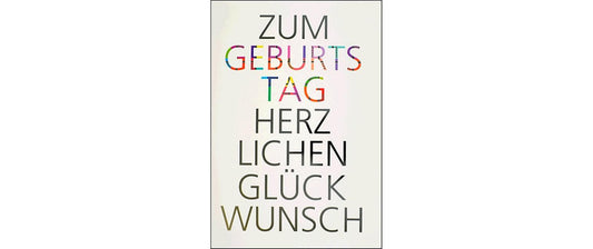 ABC Glückwunschkarte Geburtstag