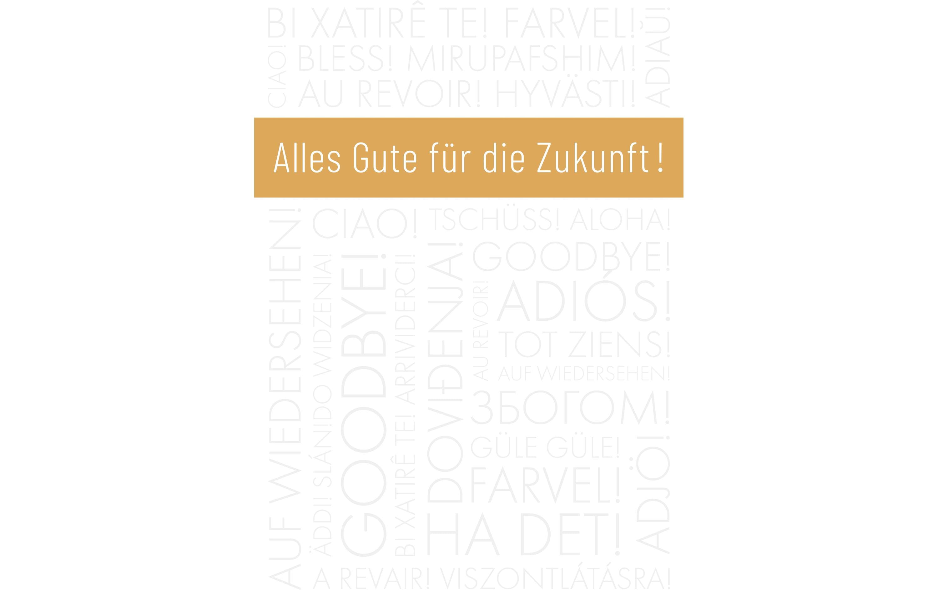 ABC Glückwunschkarte Abschied/Ruhestand
