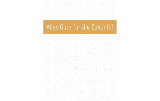 ABC Glückwunschkarte Abschied/Ruhestand