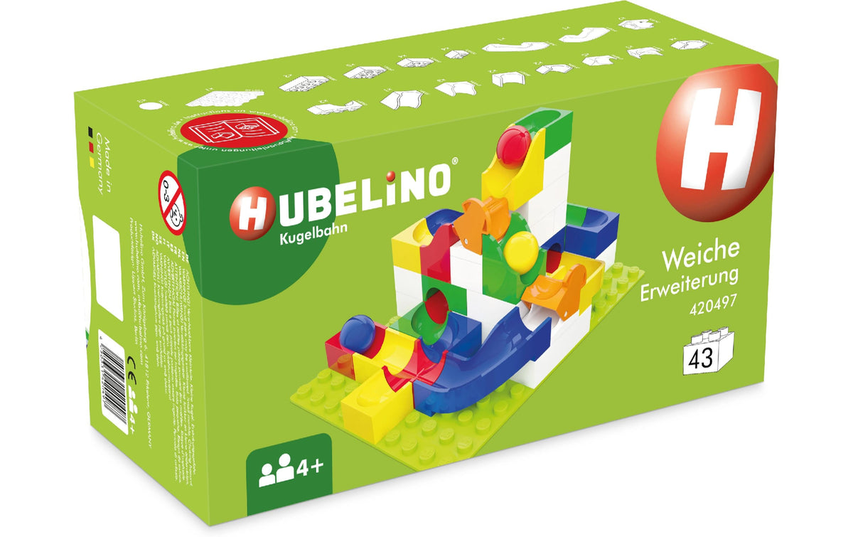 Hubelino Kugelbahn: Weichen Erweiterung