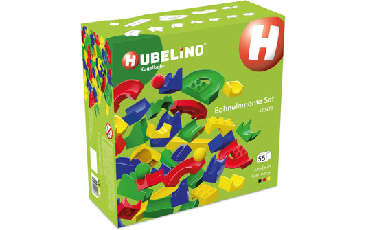Hubelino | Kugelbahn: Bahnelemente Set | Alter: 2+ Teile: 55
