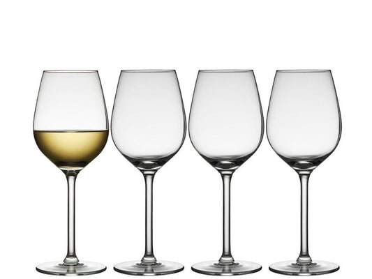 Lyngby | Weissweinglas Juvel 38 cl 4 Stk. | Farbe klar, Soda-lime Glas