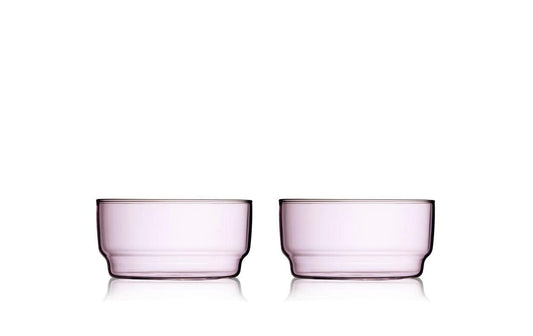 Lyngby Glaschale Torino 12 cm 2 Stk. Pink