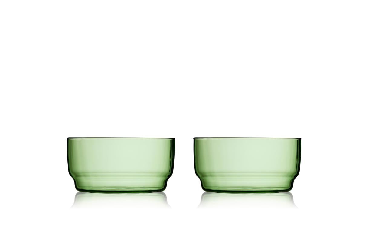 Lyngby Glaschale Torino 12 cm 2 Stk. Green
