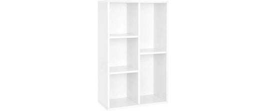 Vasagle Bücherregal, Weiss, 5 Fächer