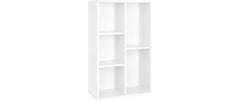 Vasagle Bücherregal, Weiss, 5 Fächer