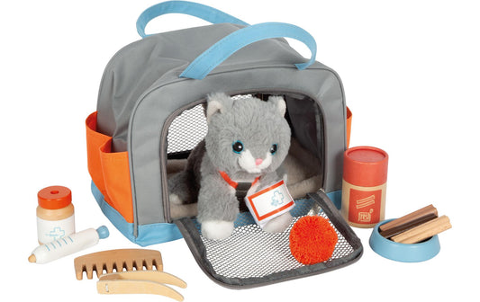 small foot | Katze mit Tasche und Pflege-Set