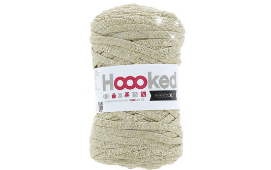 Hoooked | RibbonXL, Lurex, Golden Dust | Knäuel 250 g, 85 m