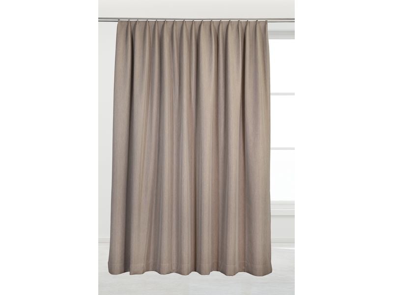 Casa Leon | Verdunklungsvorhang140x245cm,Beige | mit Faltenband ,30° waschbar, Polyester