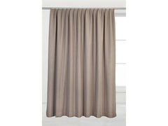 Casa Leon | Verdunklungsvorhang140x245cm,Beige | mit Faltenband ,30° waschbar, Polyester
