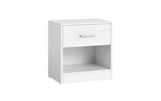 Vasagle Nachttisch in Weiss mit Schublade