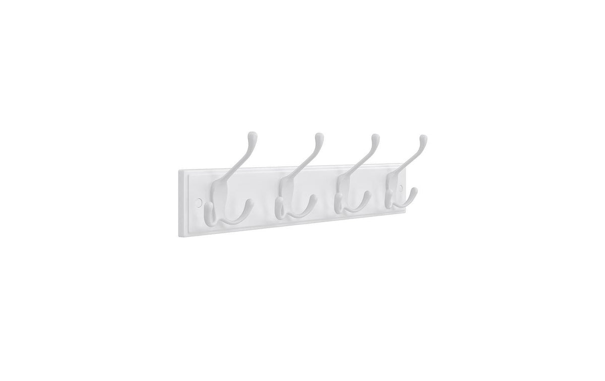 Songmics Garderobe mit 4 Haken, Weiss